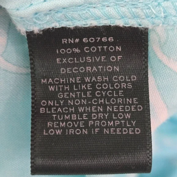 Lauren Ralph Lauren Button Up Shirt Dress Long Sleeve Top Crest Geometric Large - Picture 12 of 15